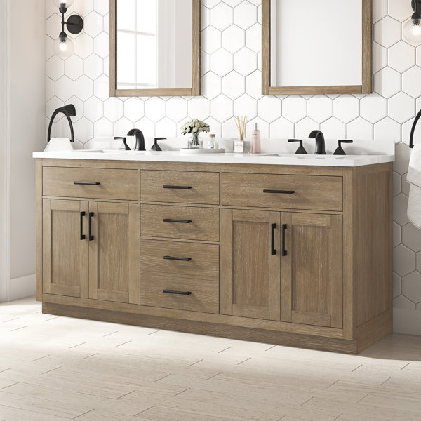 Latitude Run® Naryia 72.05'' Freestanding Double Bathroom Vanity with
